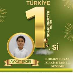 KIRMIZI BEYAZ TÜRKİYE GENELİ DENEME SINAVI 1.Sİ AKSA'DA