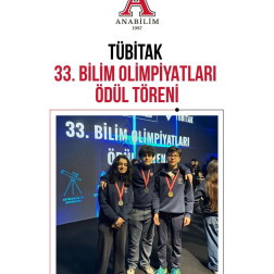 🏆 GURUR TABLOMUZ: TÜBİTAK 33. BİLİM OLİMPİYATLARI