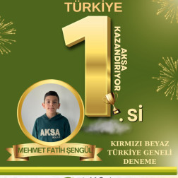 KIRMIZI BEYAZ TÜRKİYE GENELİ DENEME SINAVI 1.Sİ AKSA'DA