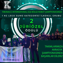 Lego Sumo İlkokul Takımımızdan Fibonacci Robot Şampiyonası’nda Jüri Özel Ödülü