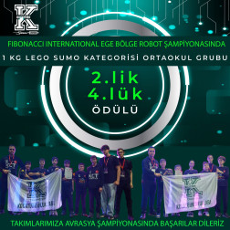 Ortaokul Lego Sumo Takımımızdan Fibonacci Robot Şampiyonası’nda Çifte Derece