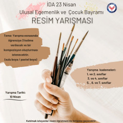 İda 23 Nisan Ulusal Egemenlik ve Çocuk Bayramı Resim Yarışması