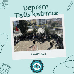 DEPREM TATBİKATIMIZ