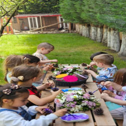 🎨 Doğayla Sanat Buluştu: Açık Havada Doğal Materyal Boyama 🌿🌞
