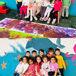 Kalem yerine balon kullanarak yaptığımız etkinliğimiz.🎈🎨👏🏻