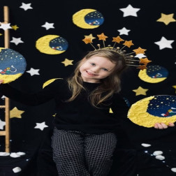 🌙 Ay ve Yıldızlarla Dolu Sanat Etkinliği