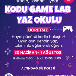 KODLA, TASARLA, OYNA KODU GAME LAB ÜCRETSİZ YAZ OKULU