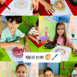 Renklerin Uyumu, Zihnin Sakinliği: Mandala Boyama Etkinliğimiz!