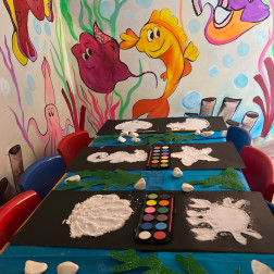 Deniz Altı Renkli Tuz Boyama