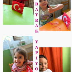 Miniklerimizle Bayrak Yaptık!