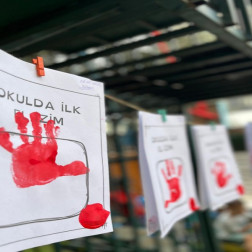 Okuldaki İlk İzimiz ✋❤️