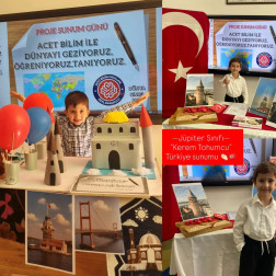 4 Yaşlarımızın Proje Gününden Ülkeleri Tanıyorum İsimli Tanıtımları