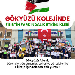 Gökyüzü Ailesi Filistin için Tek Ses, Tek Yürek Oldu