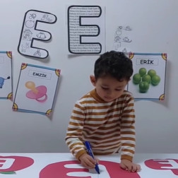 “E” Harfini Öğreniyoruz ✏️