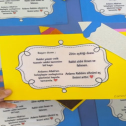 Başarı ve Zihin Açıklığı Duaları Etkinliği