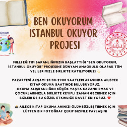 BEN OKUYORUM , İSTANBUL OKUYOR PROJESİ 📚