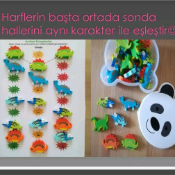 Harfleri Dinozorlarla Eşleştiriyoruz
