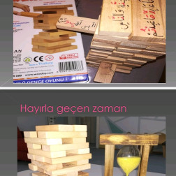 Ahşap Denge ve Okuma Oyunu