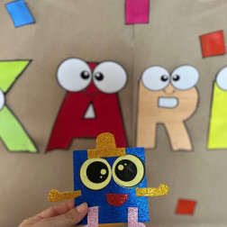 Kare Şekliyle Eğlenceli Sanat 🟦✂️