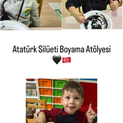 Atatürk Siluet Boyama 🎨