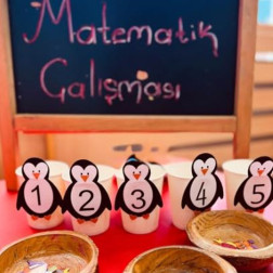 Penguenlerle Neşeli Matematik Çalışması