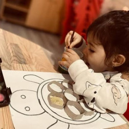 Kaplumbağamı Boyuyorum – Renkli Duyusal Sanat 🐢🎨