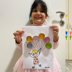Sınırlı Boyama ile Renkli Balonlar Çalışmamız 🎨✨