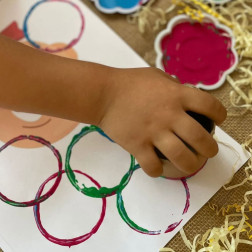 Daire Baskı Sanat Çalışması