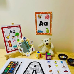 Alfabe Macerası: 'A' Harfini Keşif ve Eğlenceli Boyama Atölyesi