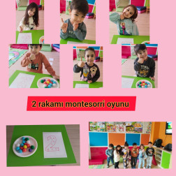 Montessori “2 Rakamı” Pompon Çalışması