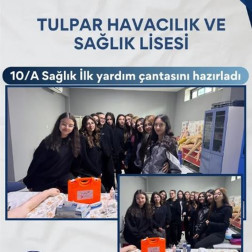 10/A Sınıfı ile Uygulamalı İlk Yardım Çantası Hazırlama Çalışması
