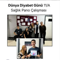 Dünya Diyabet Günü – 11/A Sınıfı Sağlık Pano Çalışması
