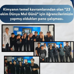 23 Ekim Dünya Mol Günü – Kimya Pano Çalışmamız