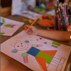 Geometrik Şekillerle Yaratıcı İnsan Figürü Etkinliği