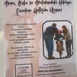 PSİKOTERAPİST SERAP DEMİRAY HOCAMIZ EŞLİĞİNDE AİLE KATILIMI SEMİNERİ