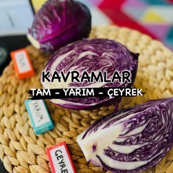 MOR LAHANA DENEYİ – TAM, YARIM, ÇEYREK KAVRAMLARI
