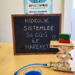 💧 Hidrolik Sistem Deneyi: Su Gücü ile Hareket!