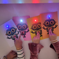 🤖 Işıklı Robot Kartları ile İlk Elektronik Deneyimi!