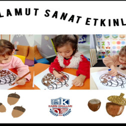 Minik Ellerle Palamut Sanatı: Sonbaharın Renkli Yolculuğu