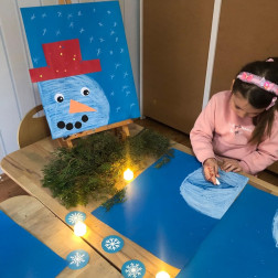 Kışın Renkleriyle Sanat Zamanı