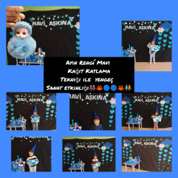 Ayın Rengi Mavi – Kağıt Katlama Yengeç Sanat Etkinliği