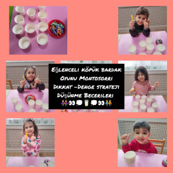 Eğlenceli Köpük Bardak Oyunu – Montessori Odaklı Dikkat ve Strateji Çalışması