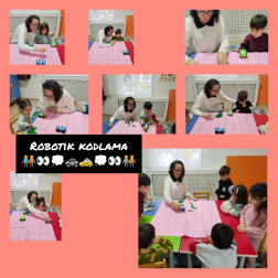 Serbest Boyama Yılbaşı Sanat Çalışması