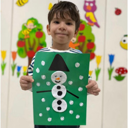 Kış Temalı Kardan Adam Sanat Etkinliğimiz