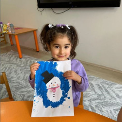 Kış Temalı Kardan Adam Sanat Etkinliğimiz