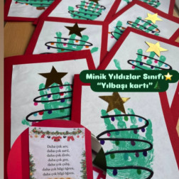 Minik Yıldızlar Sınıfı – Yılbaşı Kartı Etkinliği