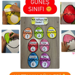 Güneş Sınıfı – Haftanın Günleri Etkinliği