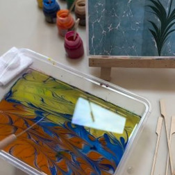 Sanat Atölyesi: Ebru Çalışması