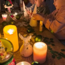 Işık ve Mumlarla Sanat Etkinliği