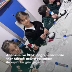 Hayallerimizi Kavanozlara Sığdırdık: Minik Ellerden Büyülü Kar Küreleri!
